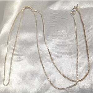 Sterling Silver 925 Plated 26 Inch Box‎ Chain Necklace New 1/16th" Wide Lobster